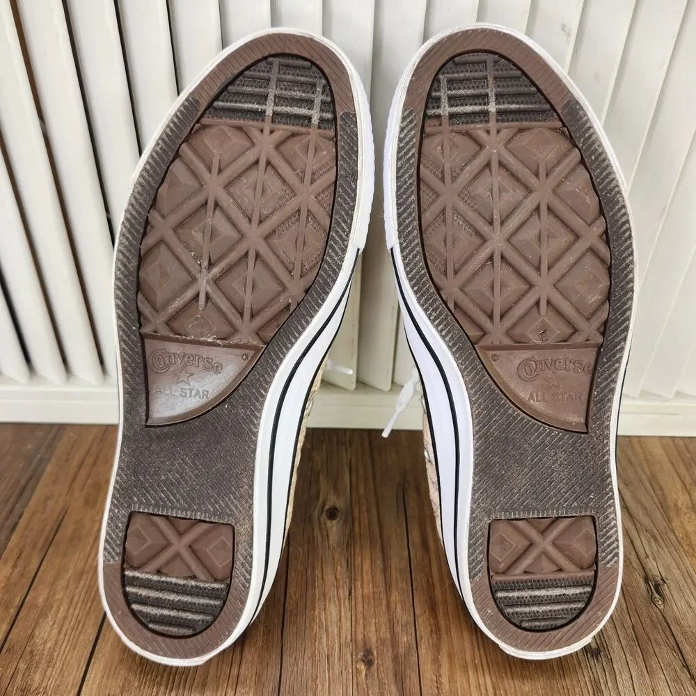 Converse All Star Shoreline Sneakers Womens Size 8.5 Snake Print Shoes 571139F